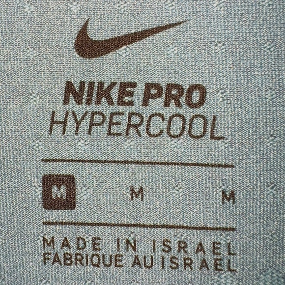 Nike Pro Hyper Cool Blue Sleeveless Athletic Tank Top size medium - Picture 4 of 5